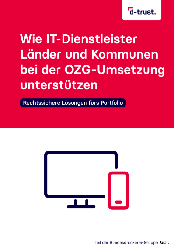 Vorschaubild des Ratgeber zur OZG-Umsetzung für IT-Dienstleister 