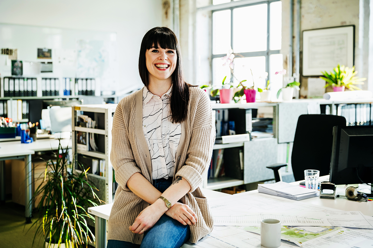 Frau Verwaltung Arbeitsplatz