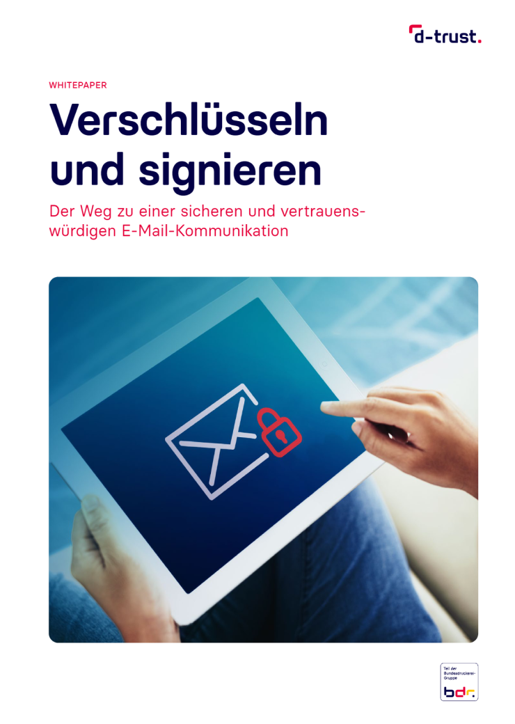 verlinkt zum Whitepaper sichere E-Mail-Kommunikation