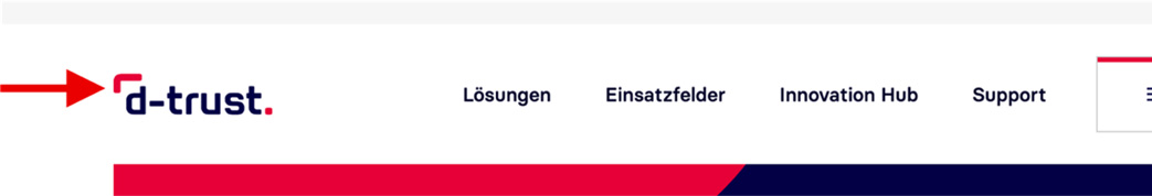 Eine Ansicht des Headers.