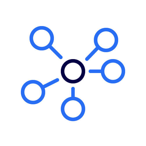 Grafische Darstellung eines Netzwerks.