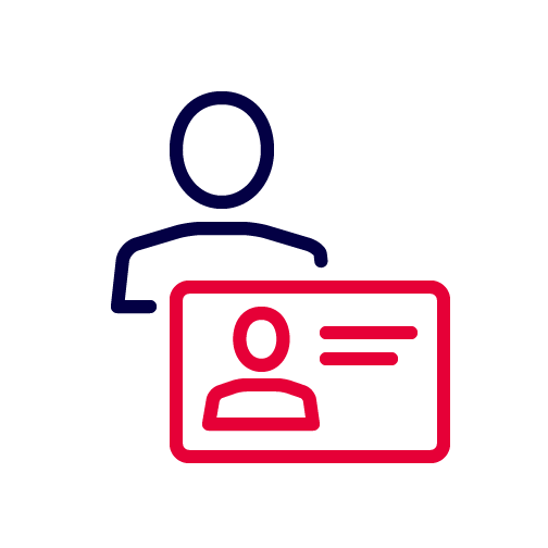 Pictogram Person ID card