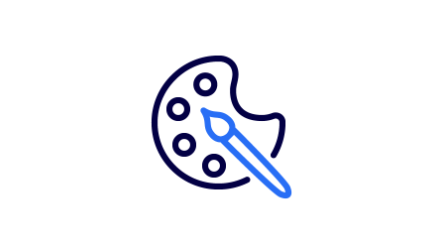 Farbpalette Piktogramm Farbpalette