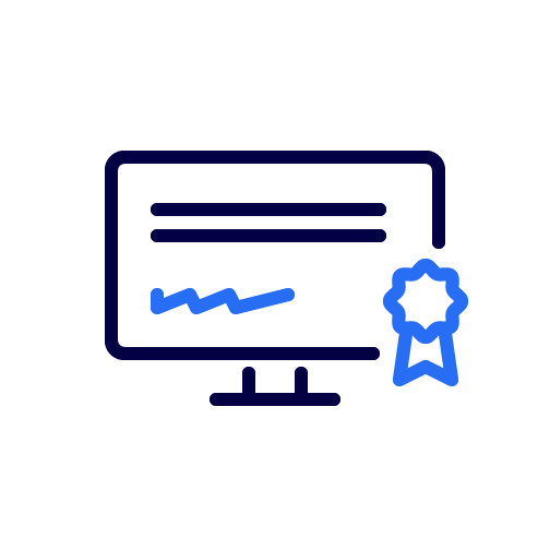 Piktogramm signiertes digitales Zertifikat