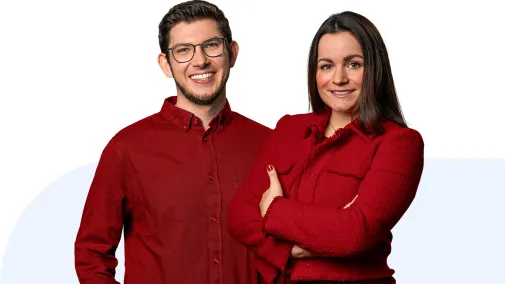 Ansicht eines Mitarbeiters und Mitarbeiterin der D-Trust GmbH
