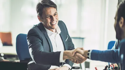 Man conversation meeting