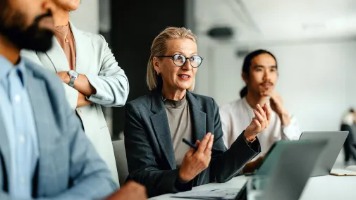 An employee's perspective in a conversation