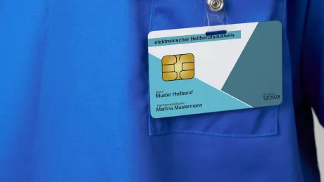 Image of the eHBA (electronic health professional card)