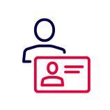 Pictogram Person ID card