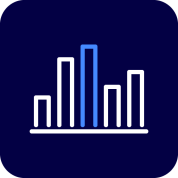 Piktogramm mit Daten in Form eines Balkendiagramms