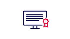 Piktogramm eines digitalen Zertifikats