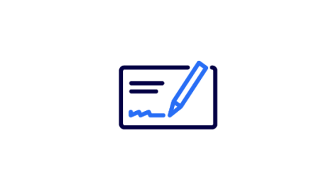 Pictogram Signature card