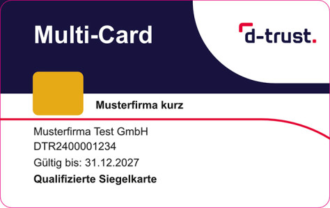 Siegelkarte Multi-Card D-Trust 