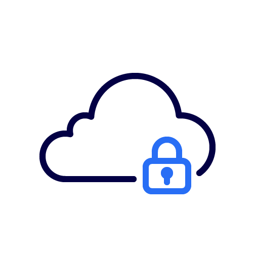 Pictogram secure cloud Bundesdruckerei