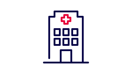 Piktogramm eines Krankenhauses