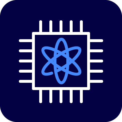 Quantum computer pictogram